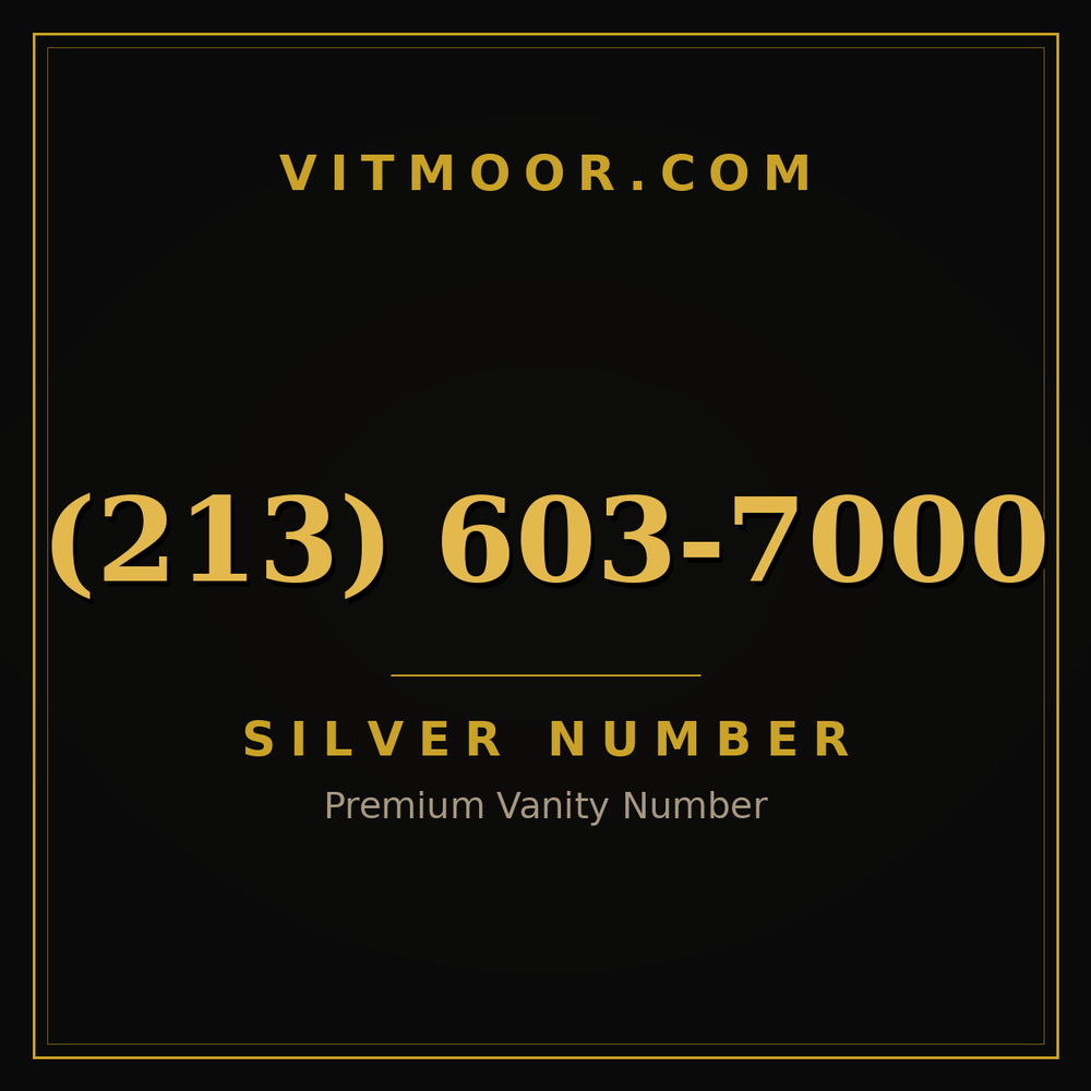 213 603-7000