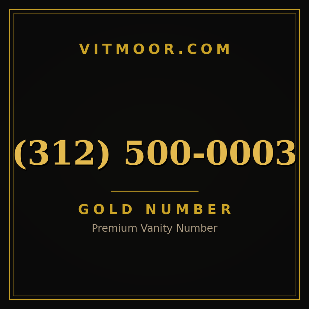 312 500-0003