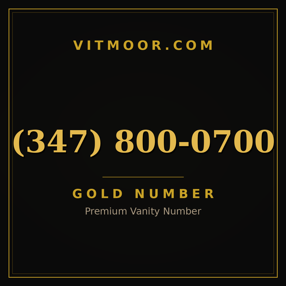 347 800-0700