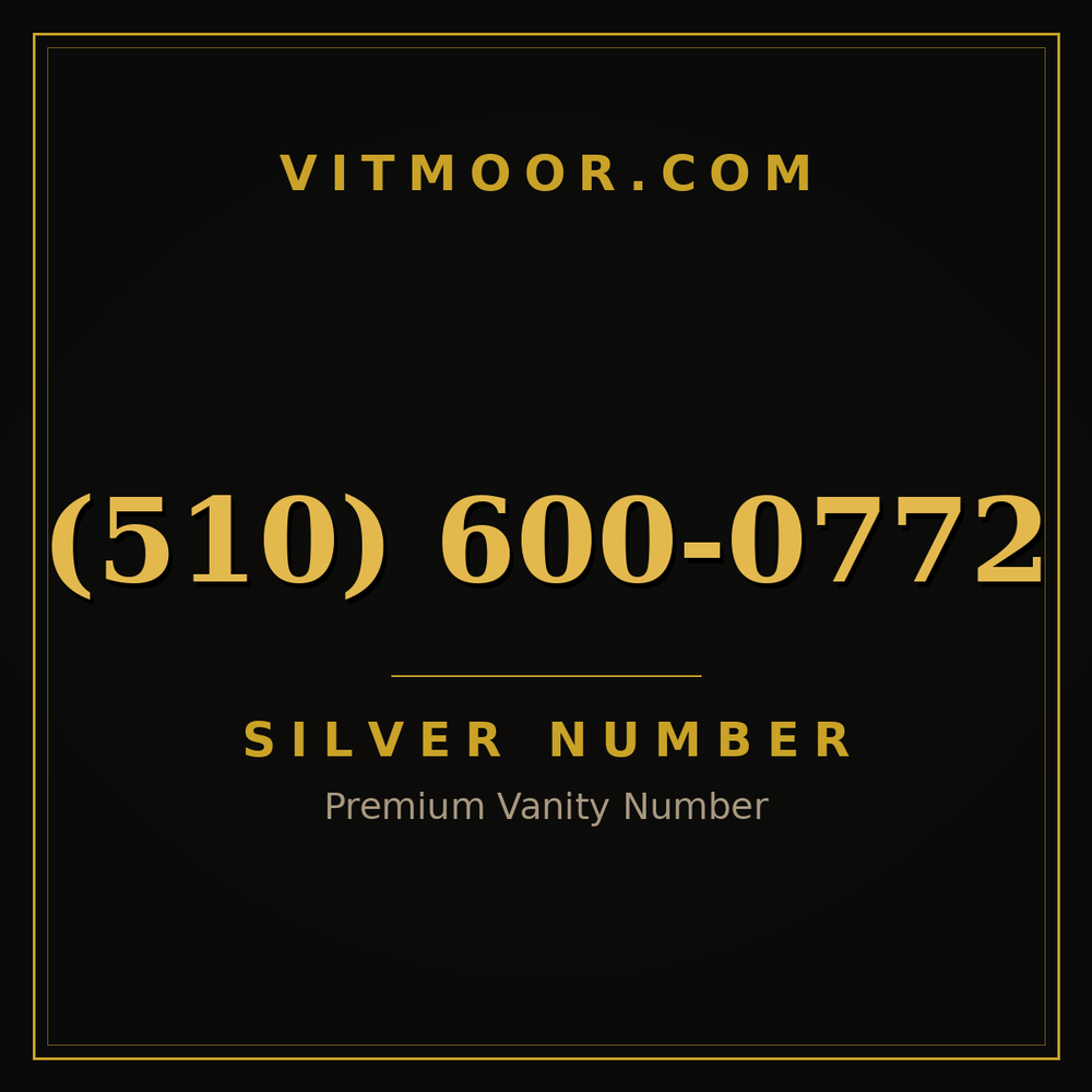 510 600-0772