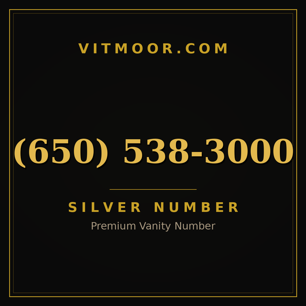 650 538-3000