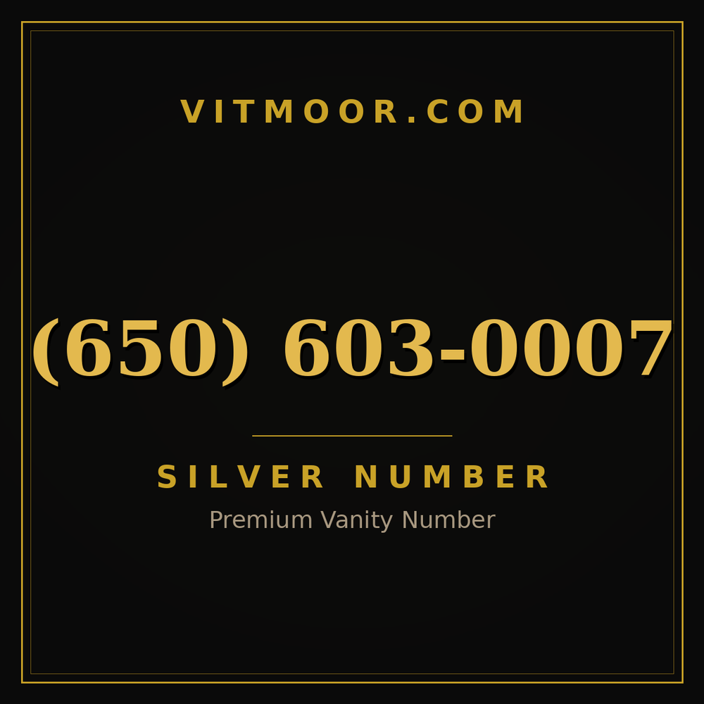 650 603-0007