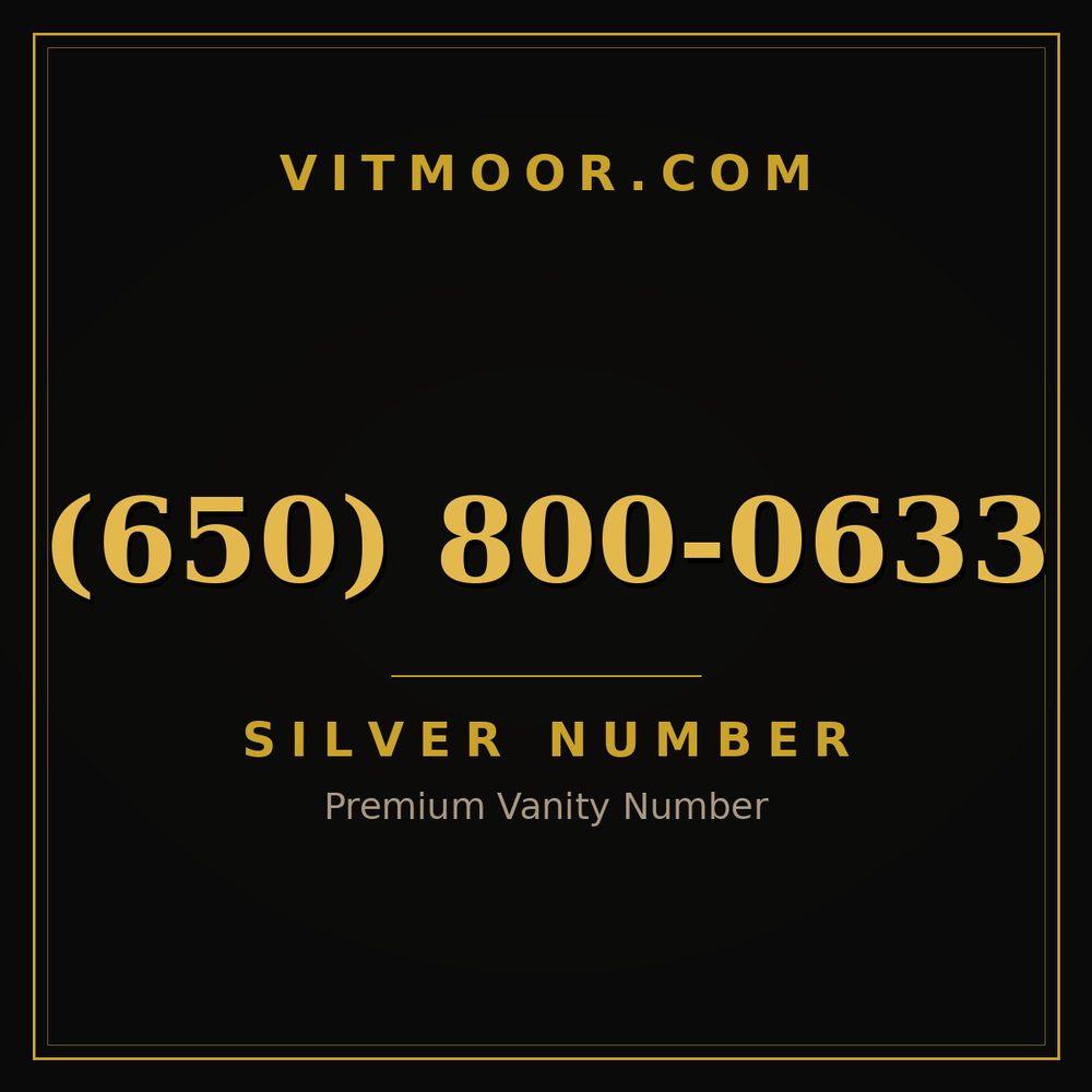 650 800-0633