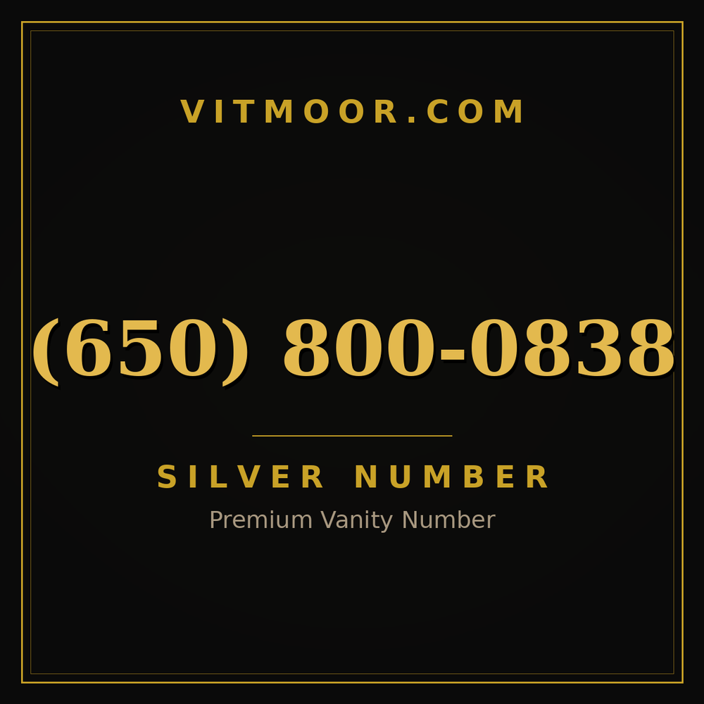 650 800-0838