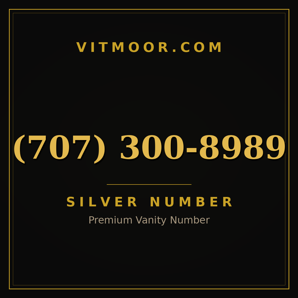 707 300-8989