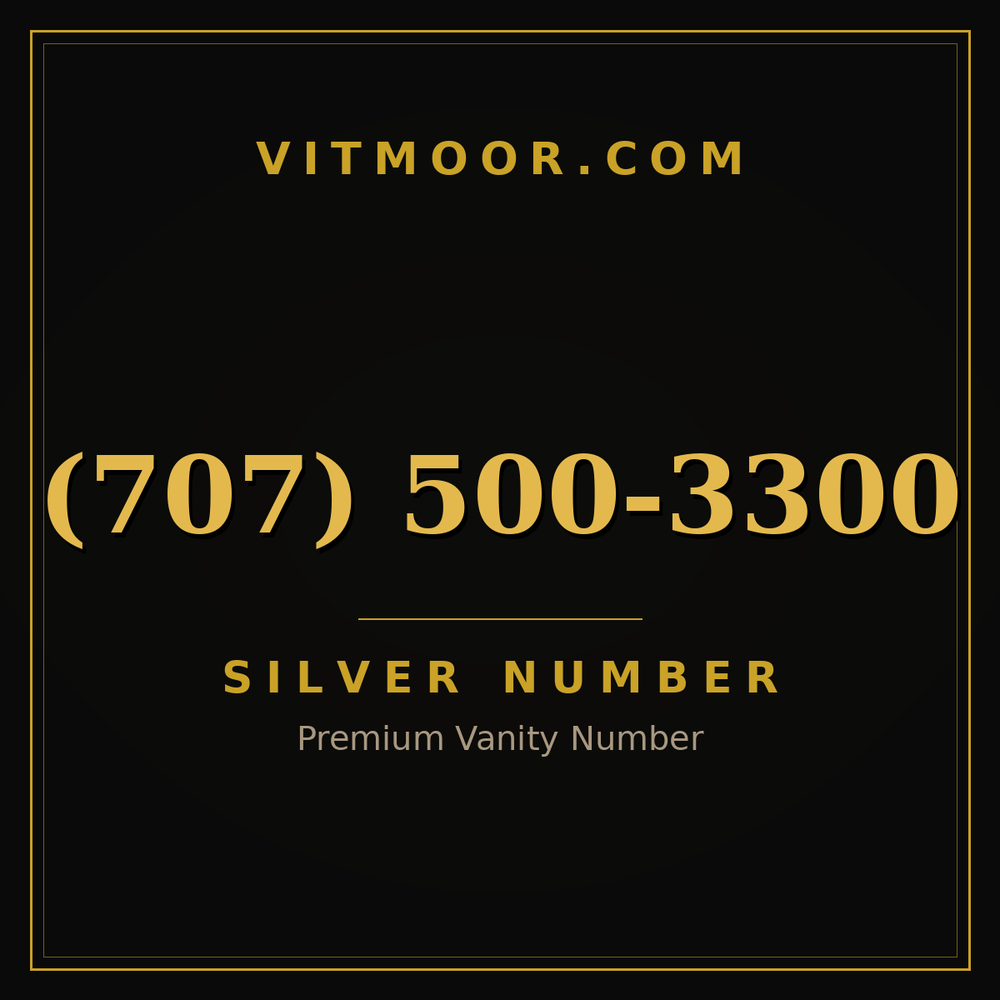 707 500-3300