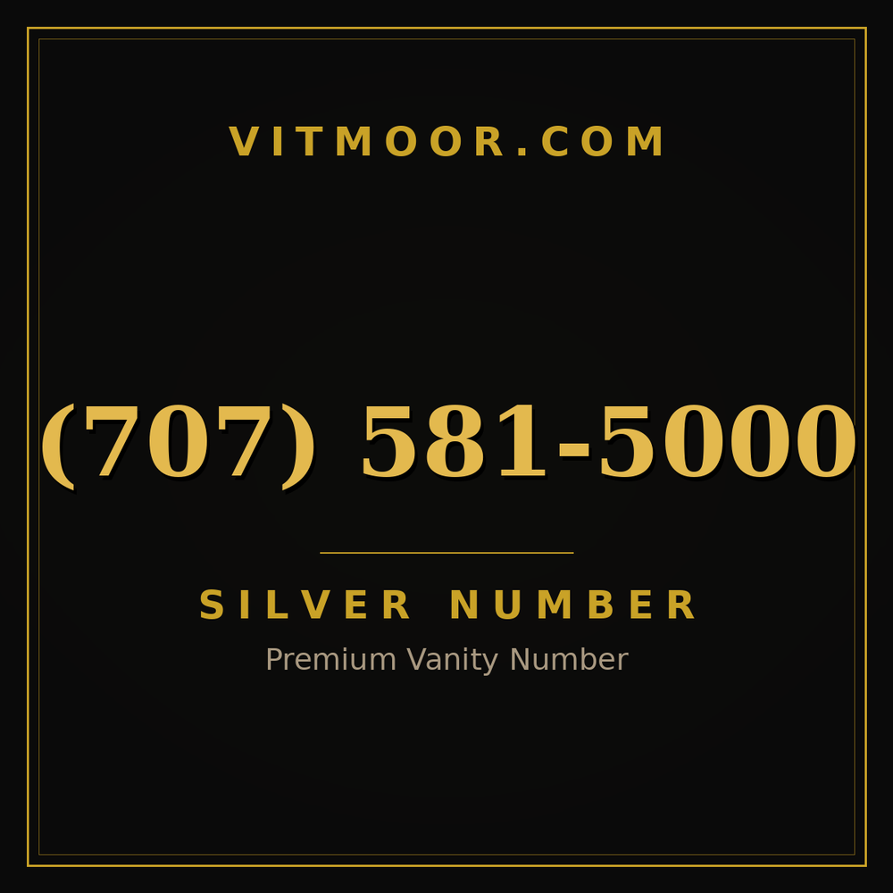 707 581-5000