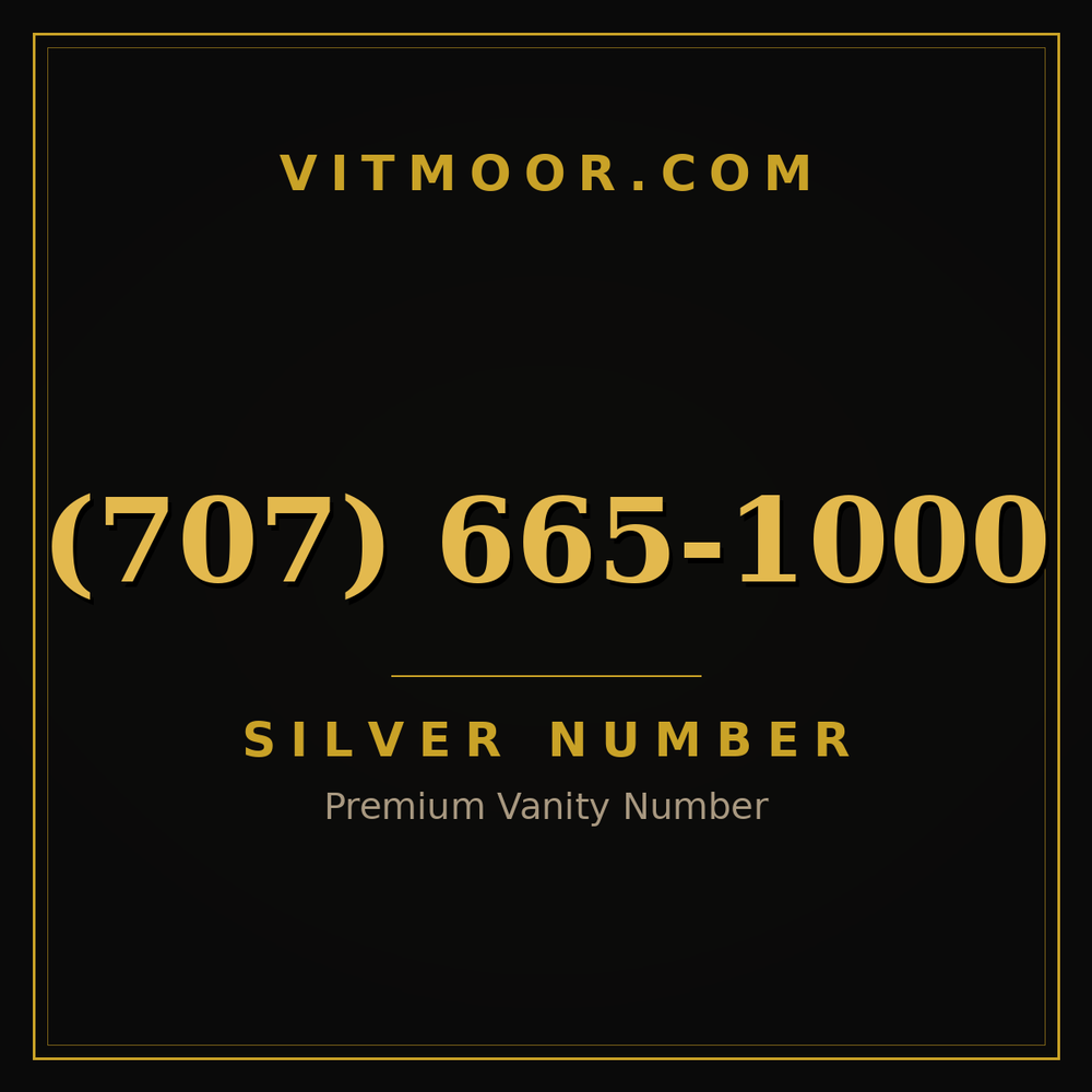707 665-1000