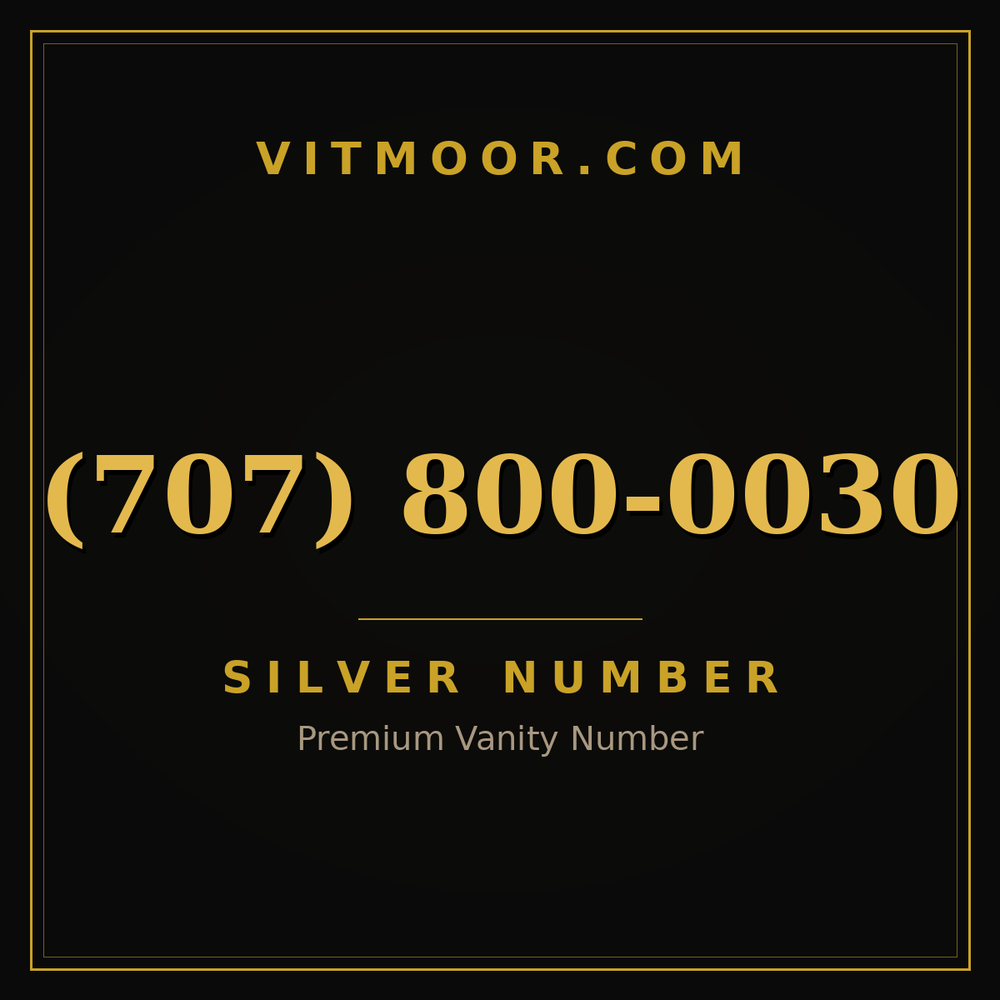 707 800-0030