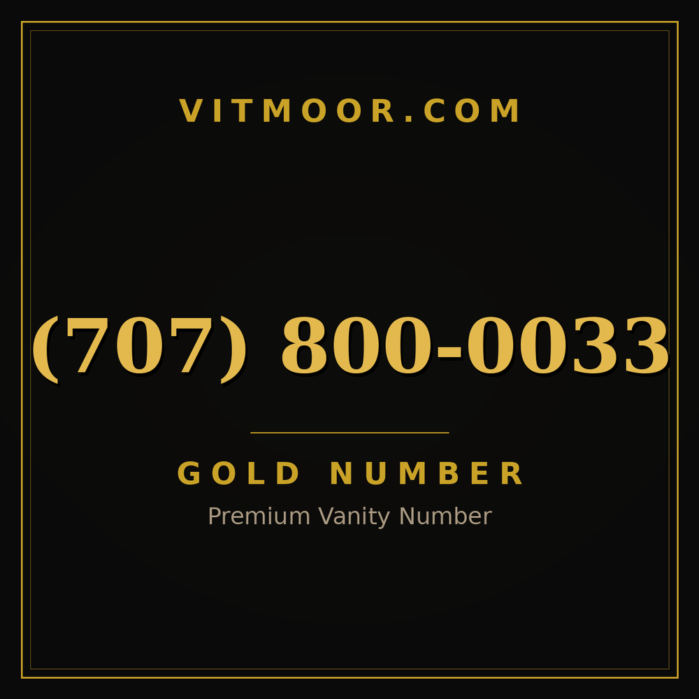 707 800-0033