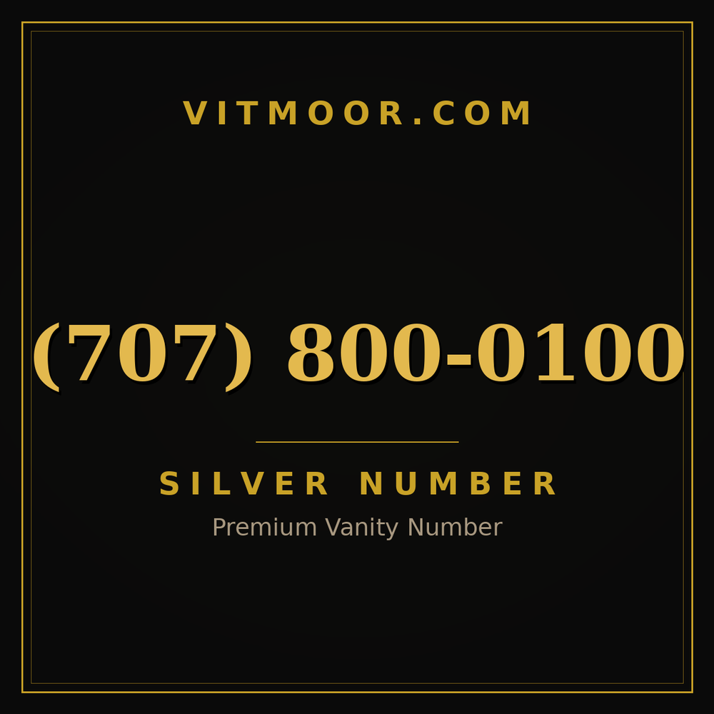 707 800-0100