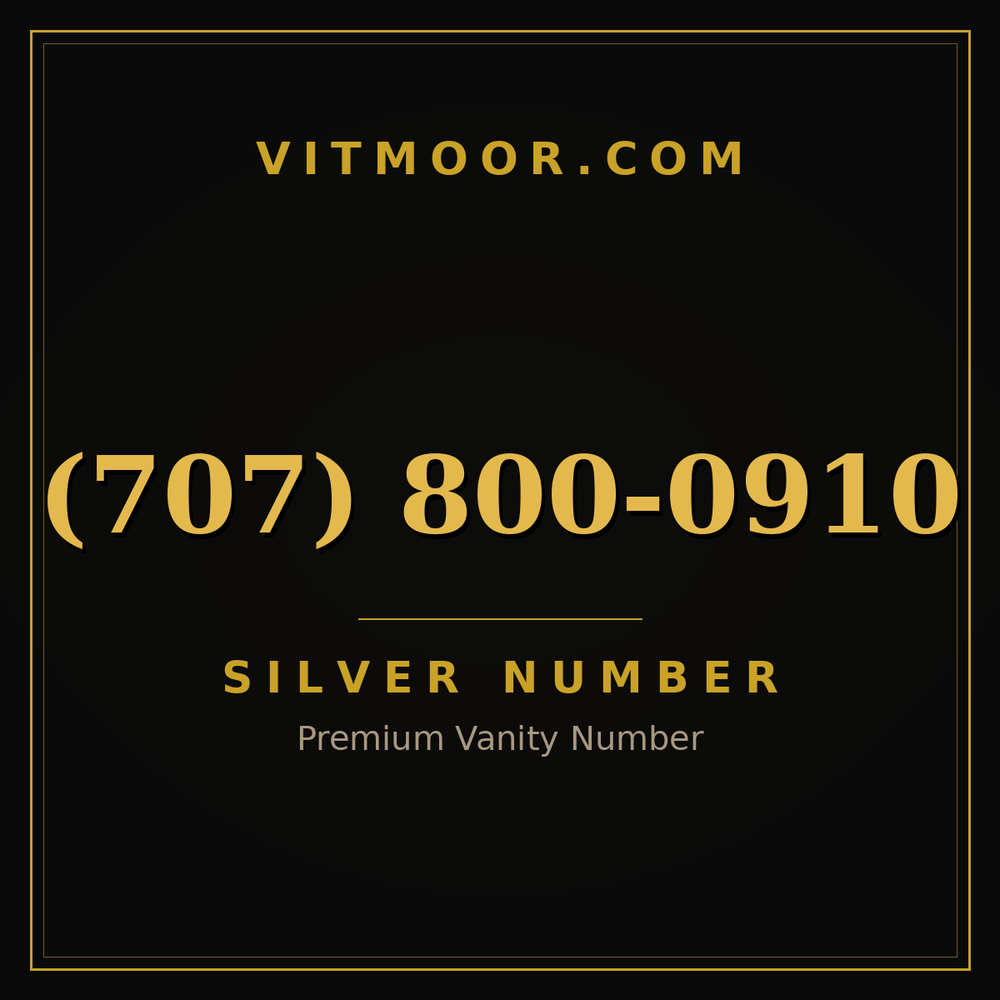 707 800-0910