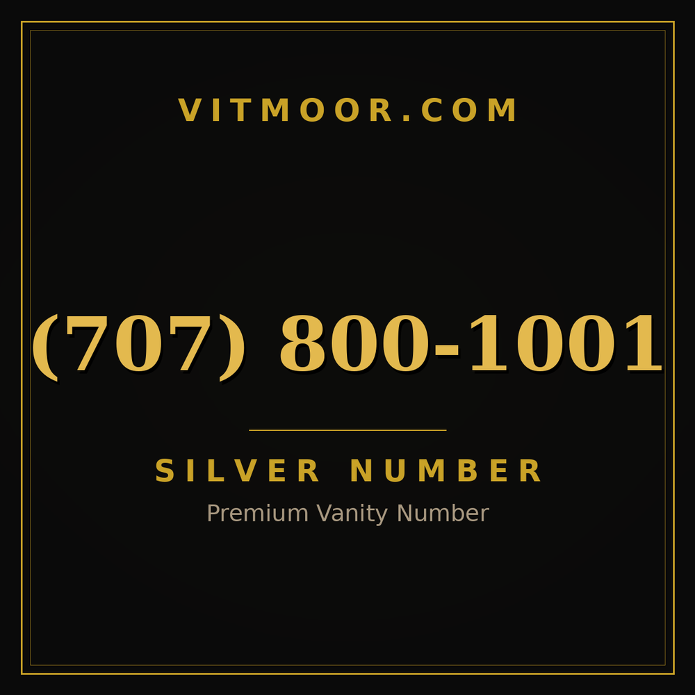 707 800-1001
