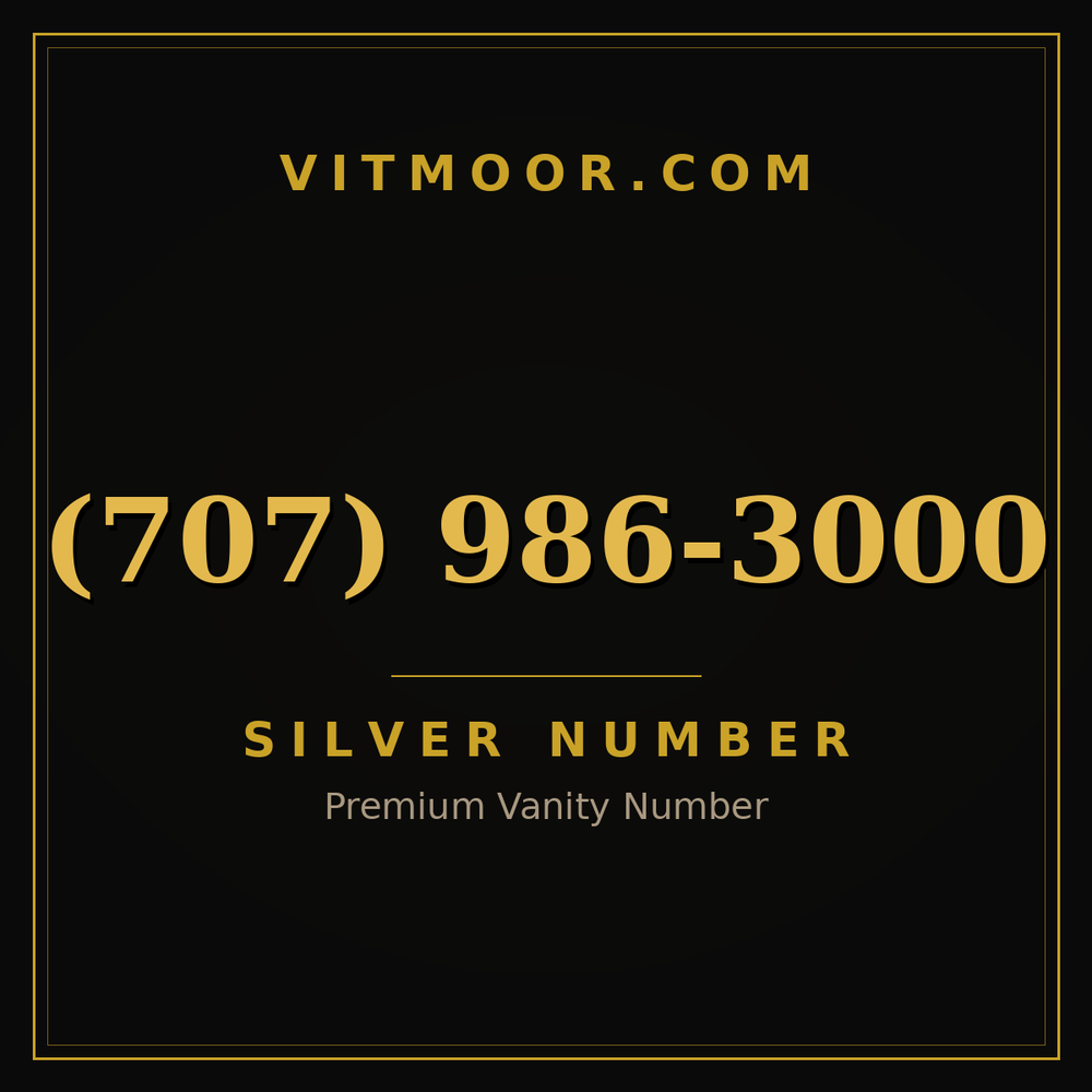 707 986-3000