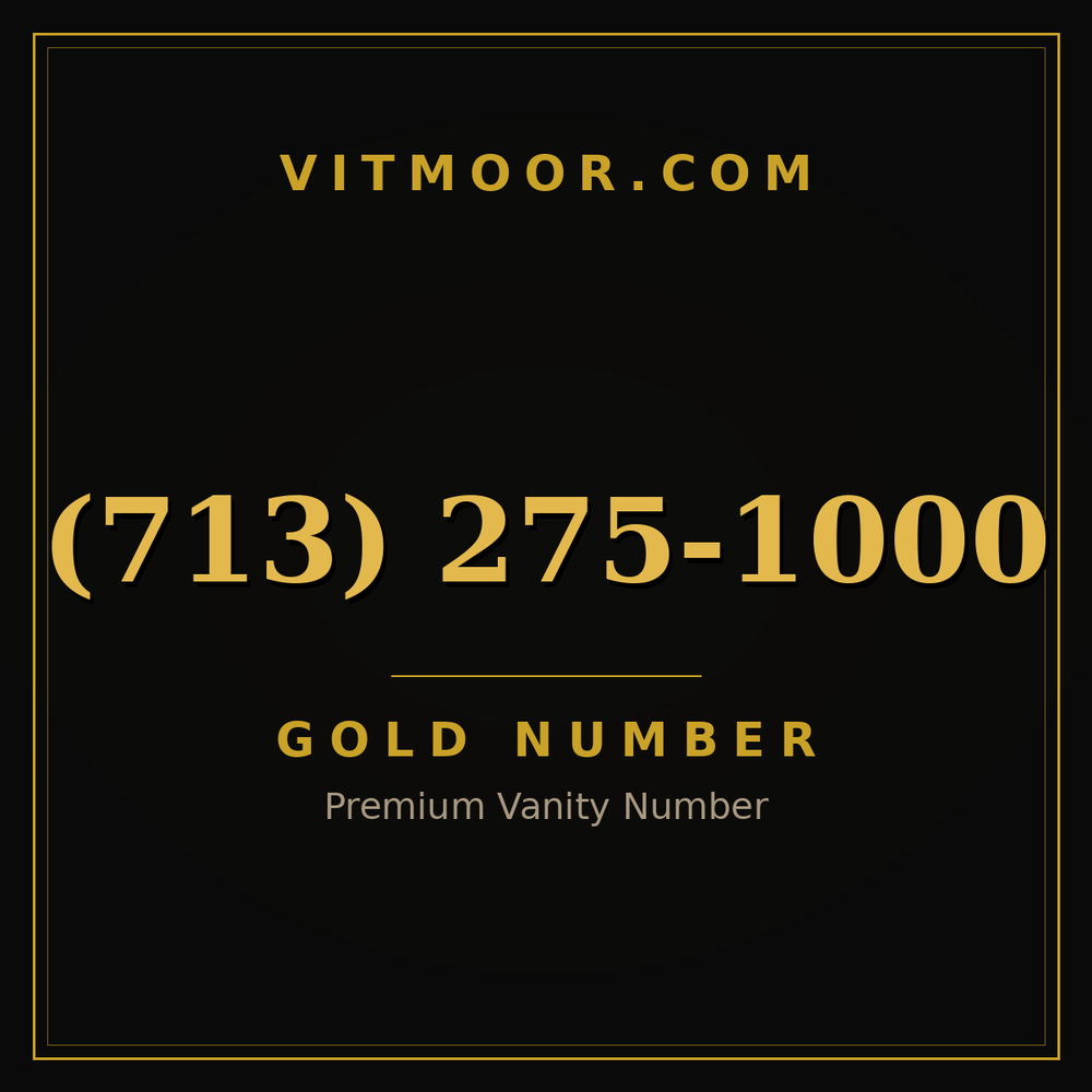 713 275-1000