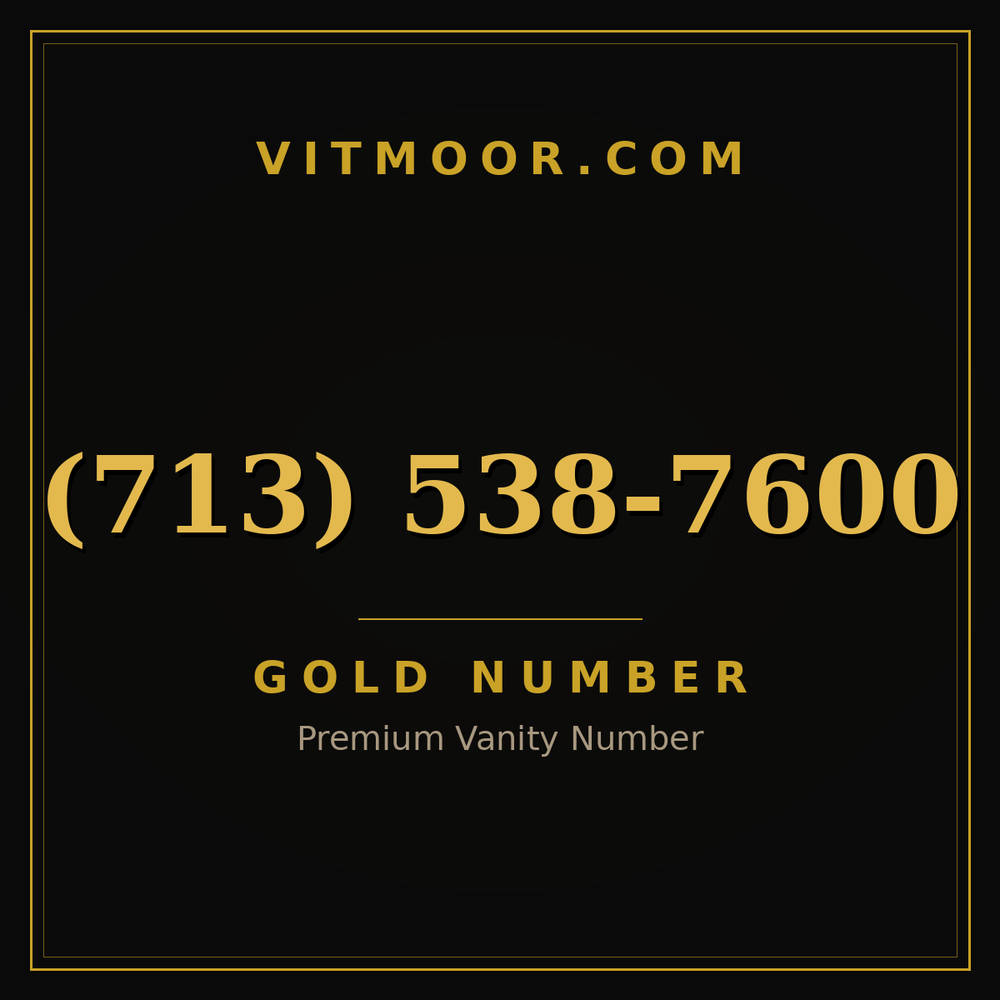 713 538-7600