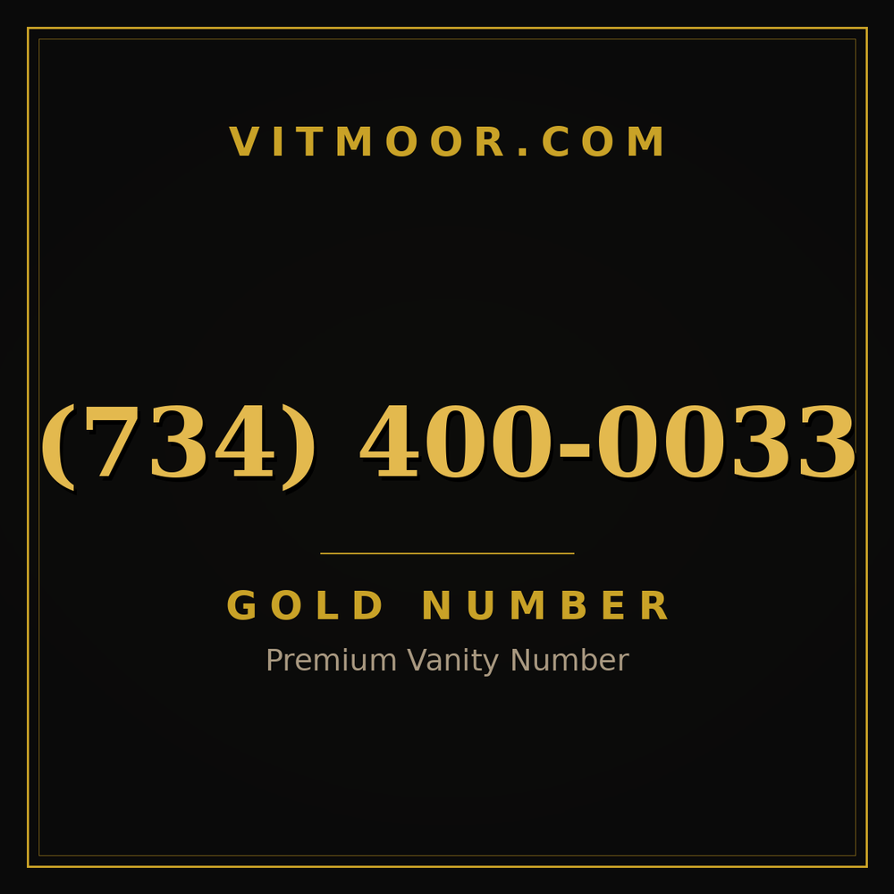 734 400-0033