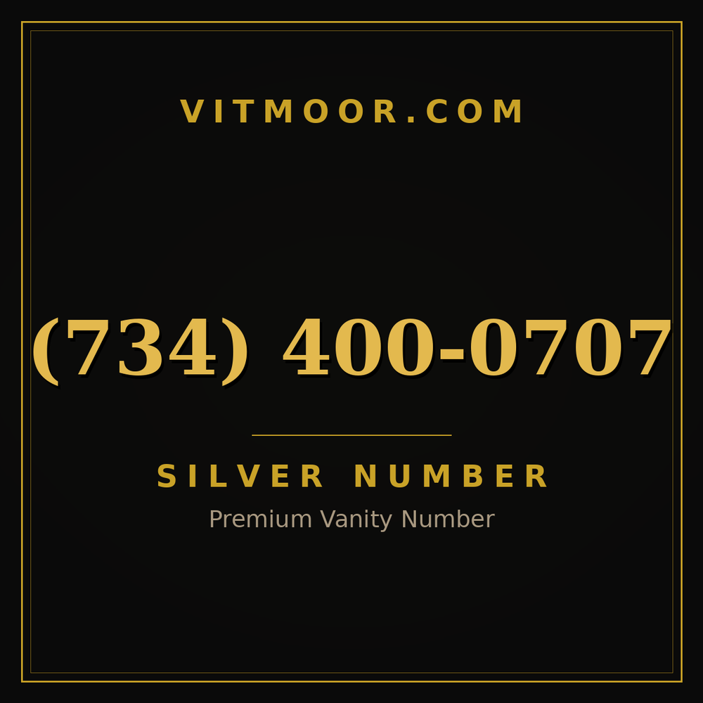 734 400-0707