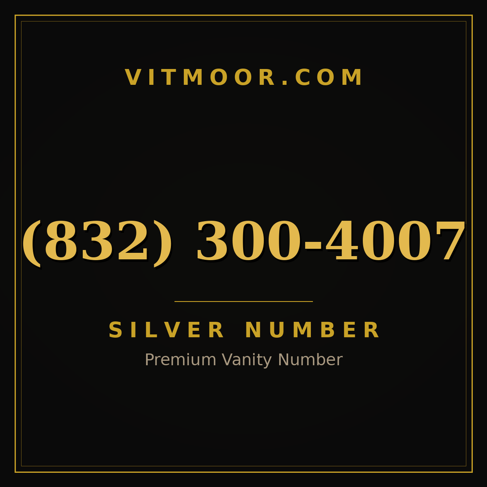832 300-4007