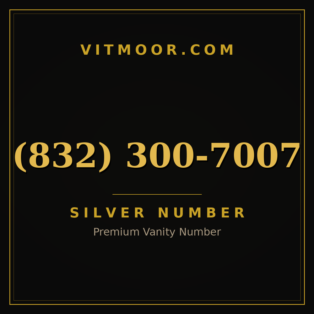 832 300-7007