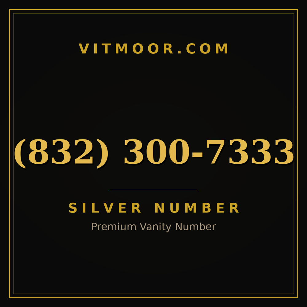 832 300-7333