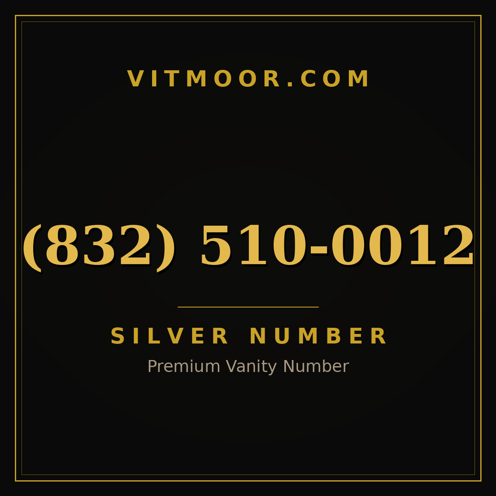 832 510-0012