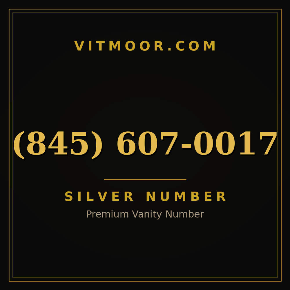 845 607-0017