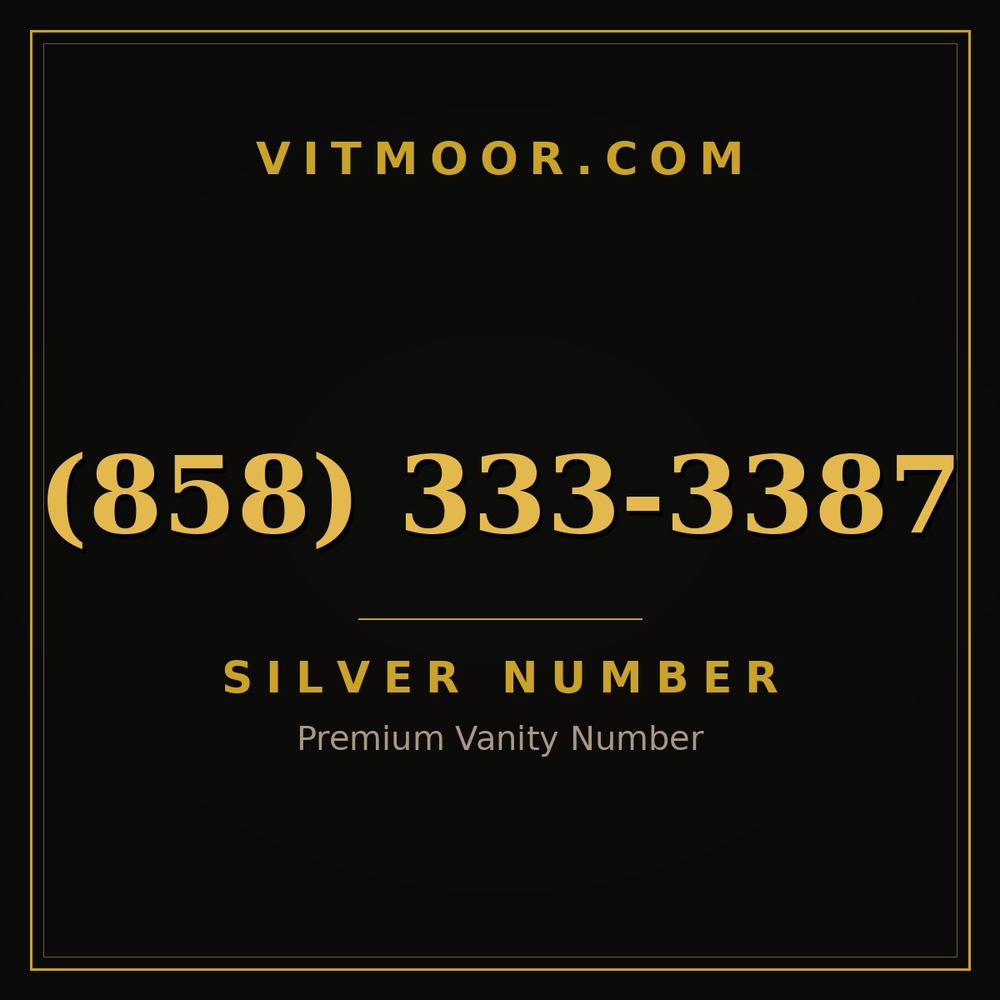 858 333-3387