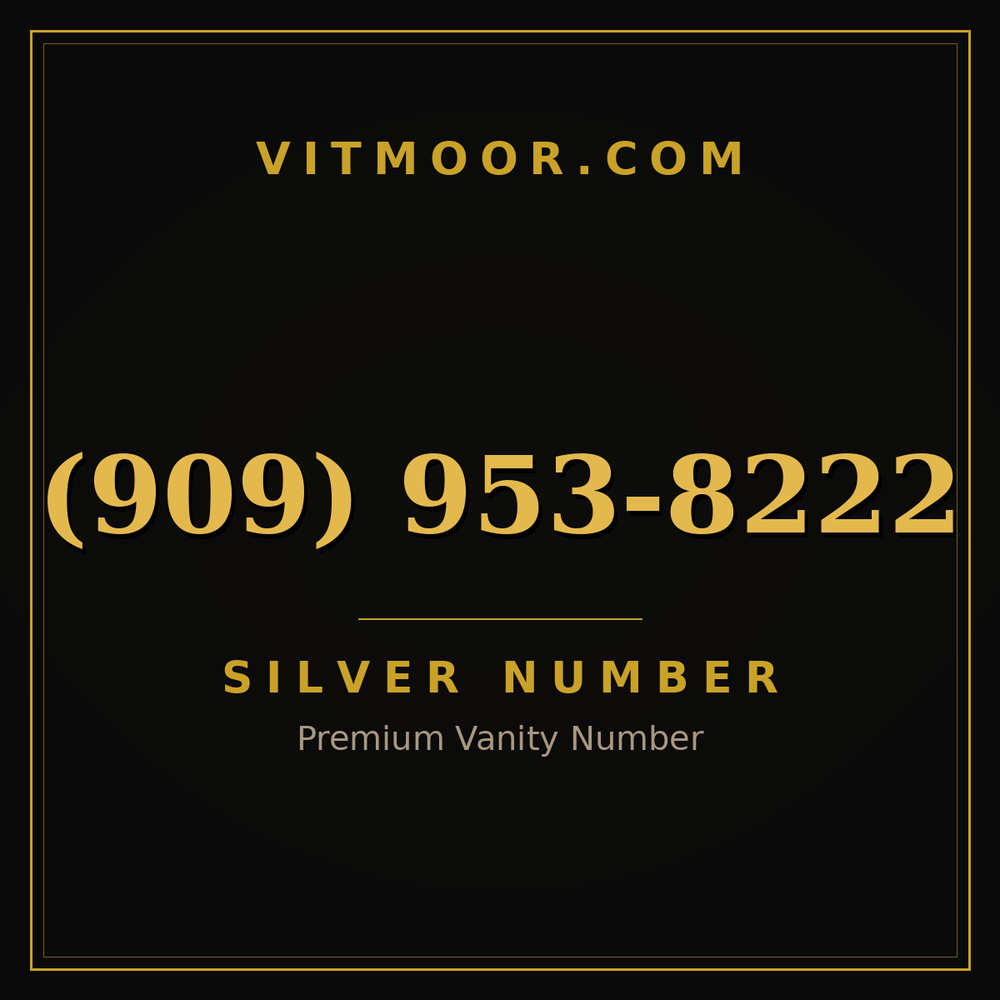909 953-8222