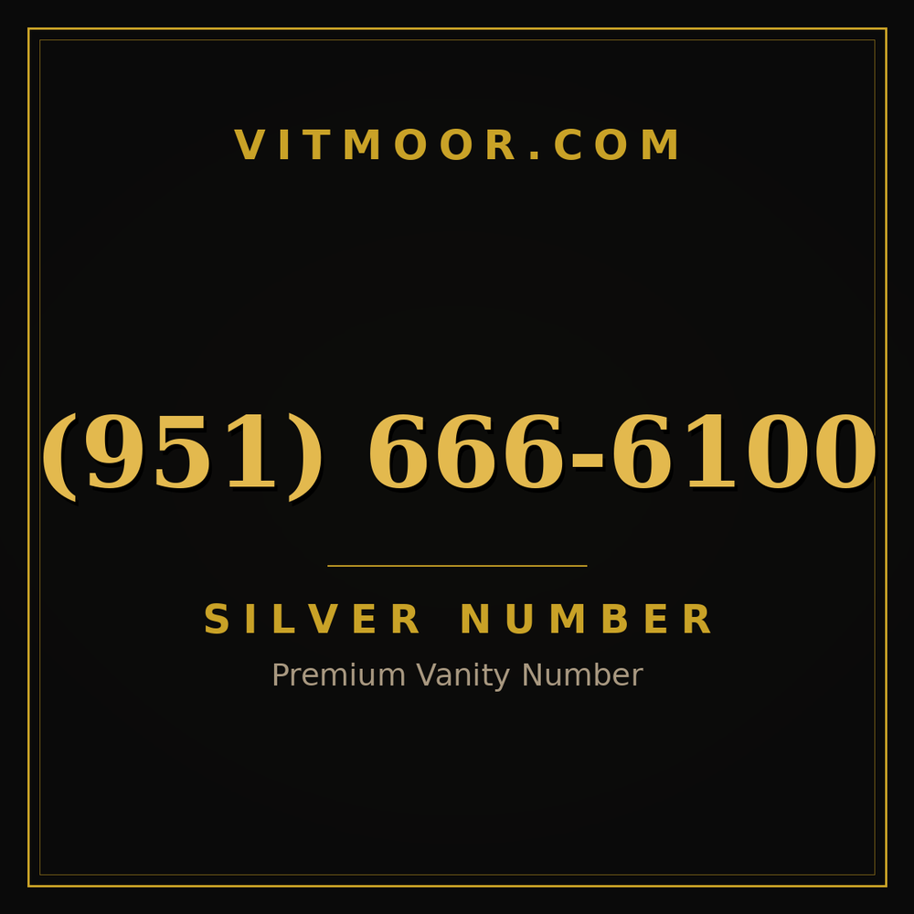 951 666-6100