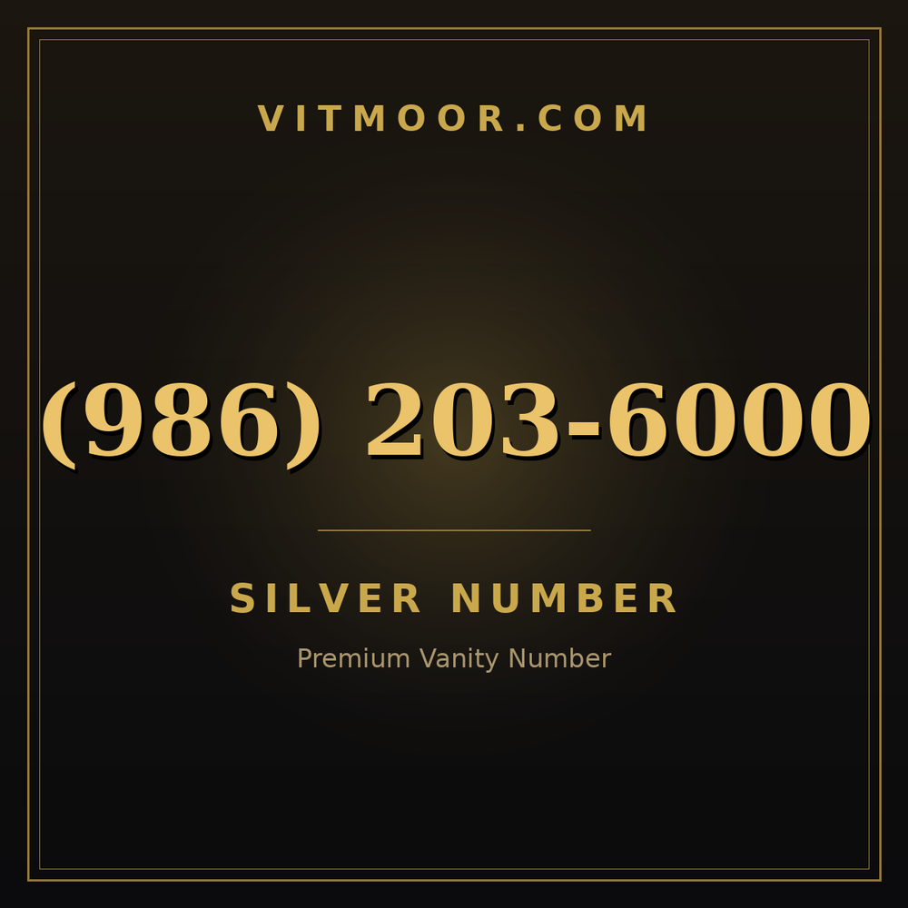 986 203-6000