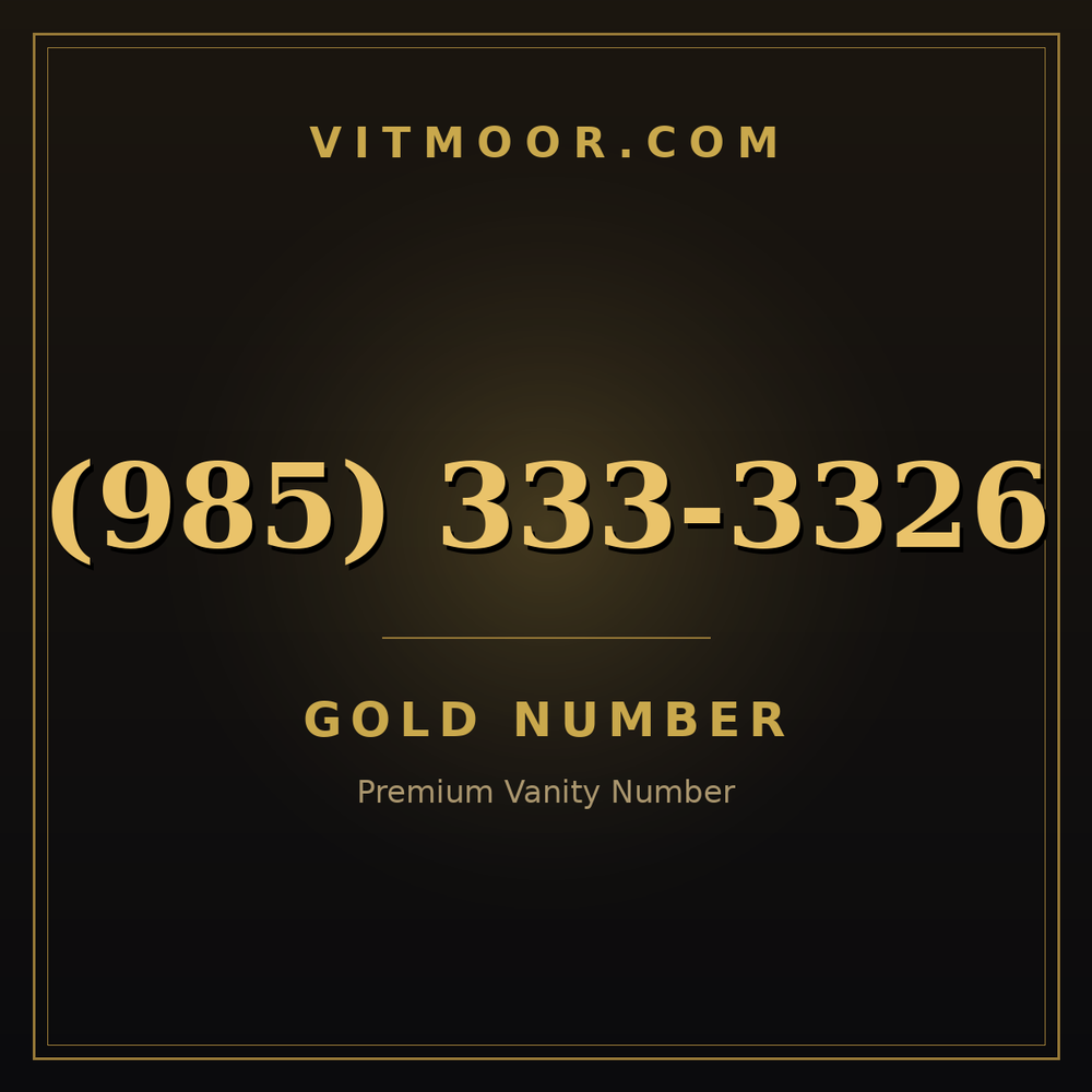 985 333-3326