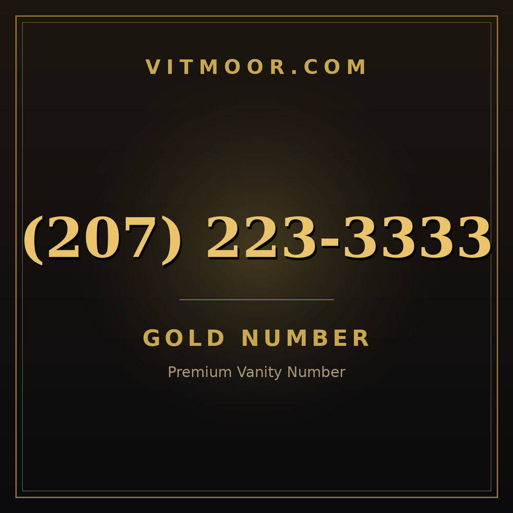 207 223-3333