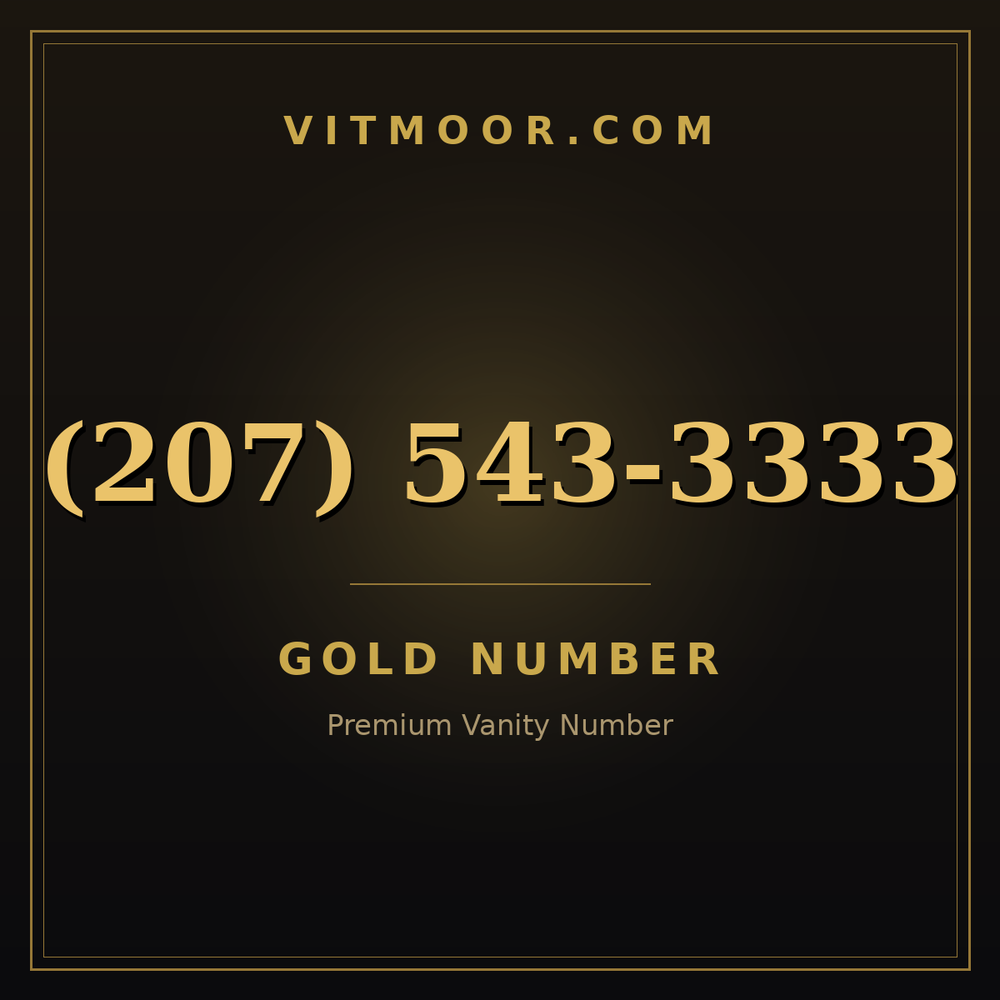 207 543-3333