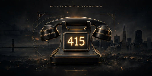 415 vanity phone numbers - San Francisco premium business number banner