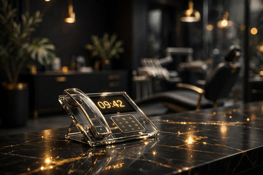Premium vanity phone number header image for dental practices