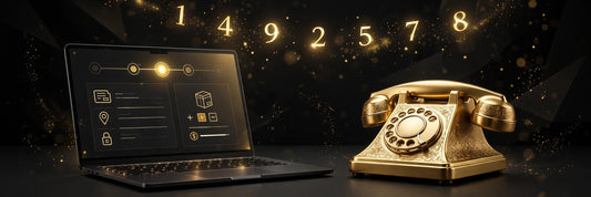 Gold vanity phone numbers for e-commerce brands