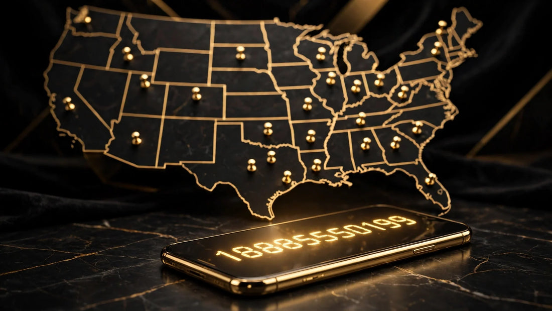 Vanity phone numbers for franchises - dark premium gold style header image