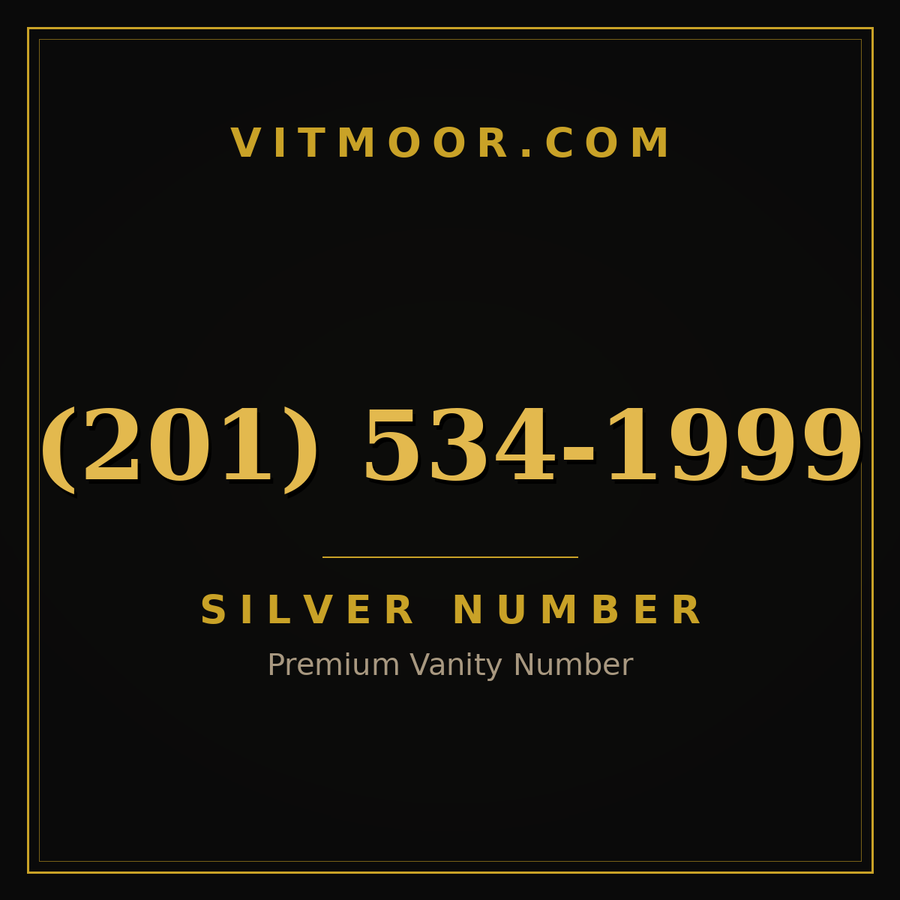 VITMOOR Silver premium number (201) 534-1999