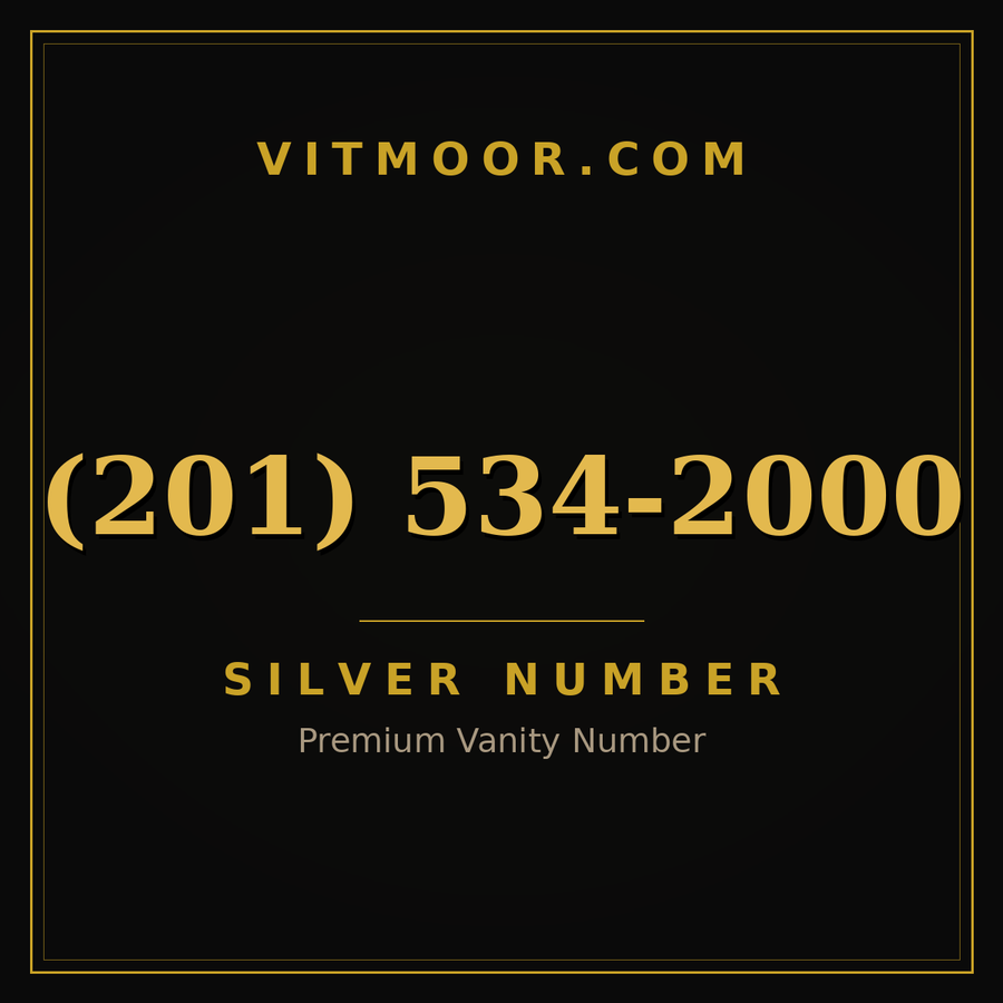 VITMOOR Silver premium number (201) 534-2000