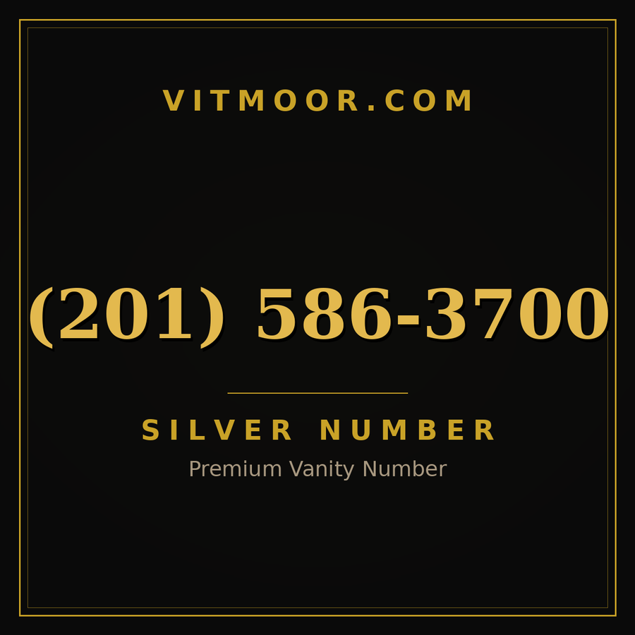 VITMOOR Silver premium number (201) 586-3700