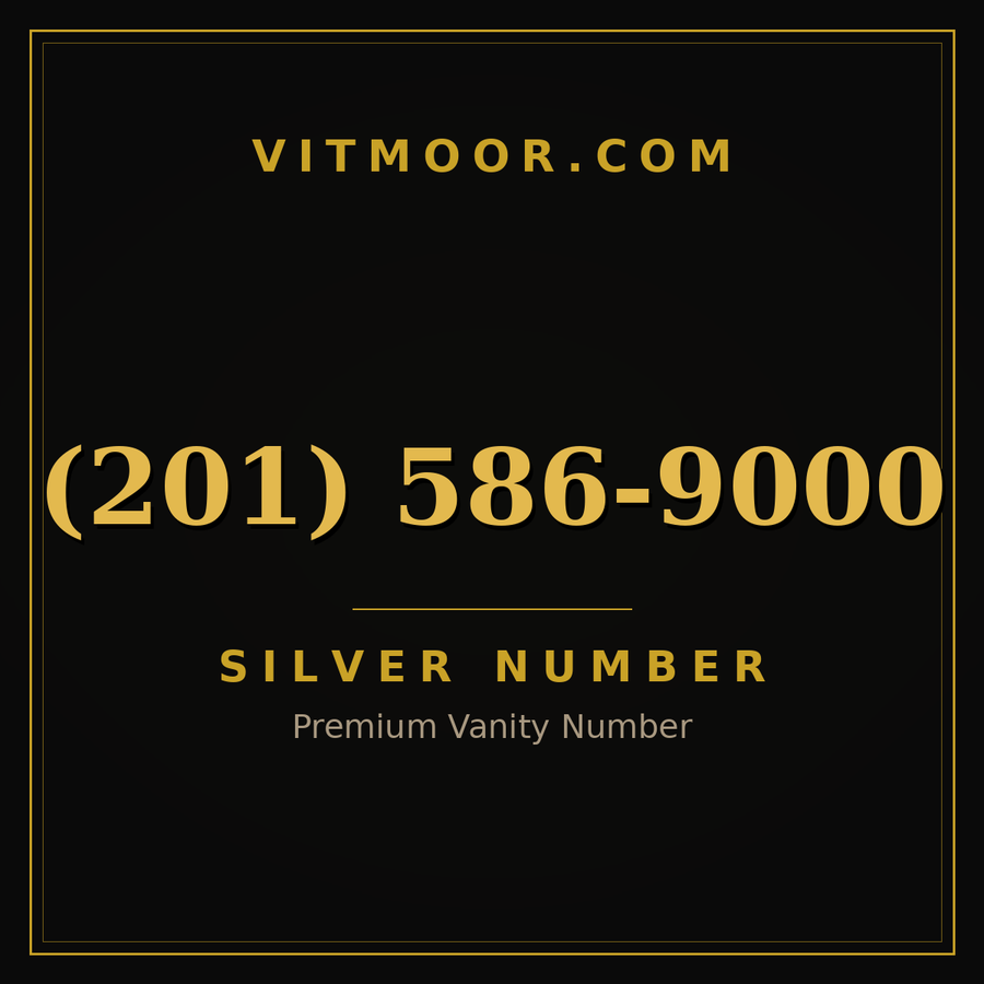VITMOOR Silver premium number (201) 586-9000