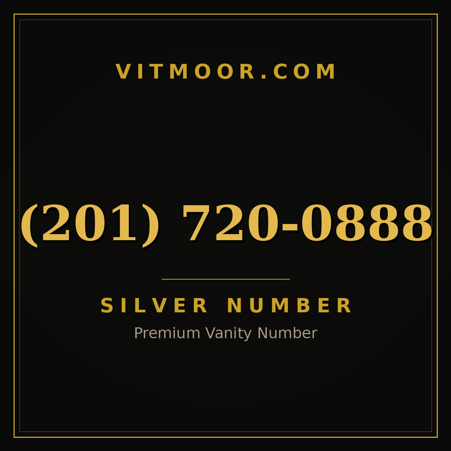 VITMOOR Silver premium number (201) 720-0888