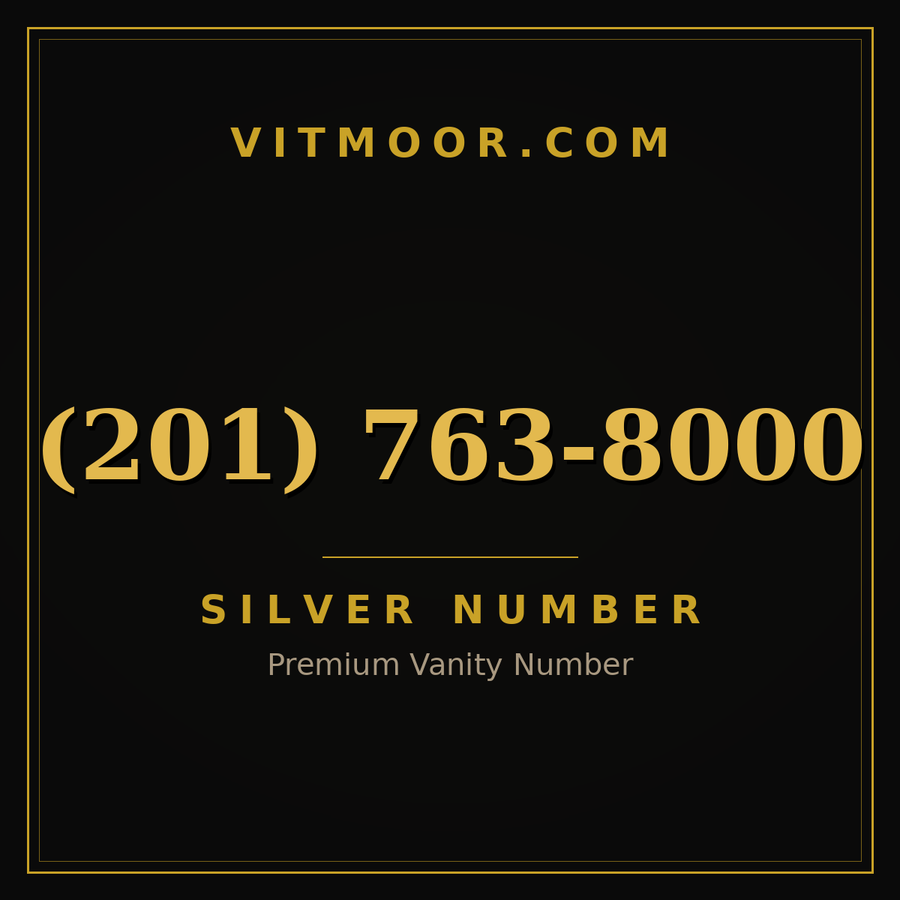 VITMOOR Silver premium number (201) 763-8000