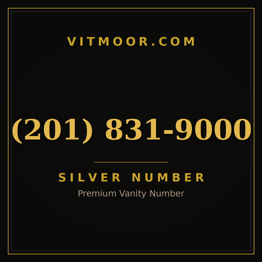 VITMOOR Silver premium number (201) 831-9000