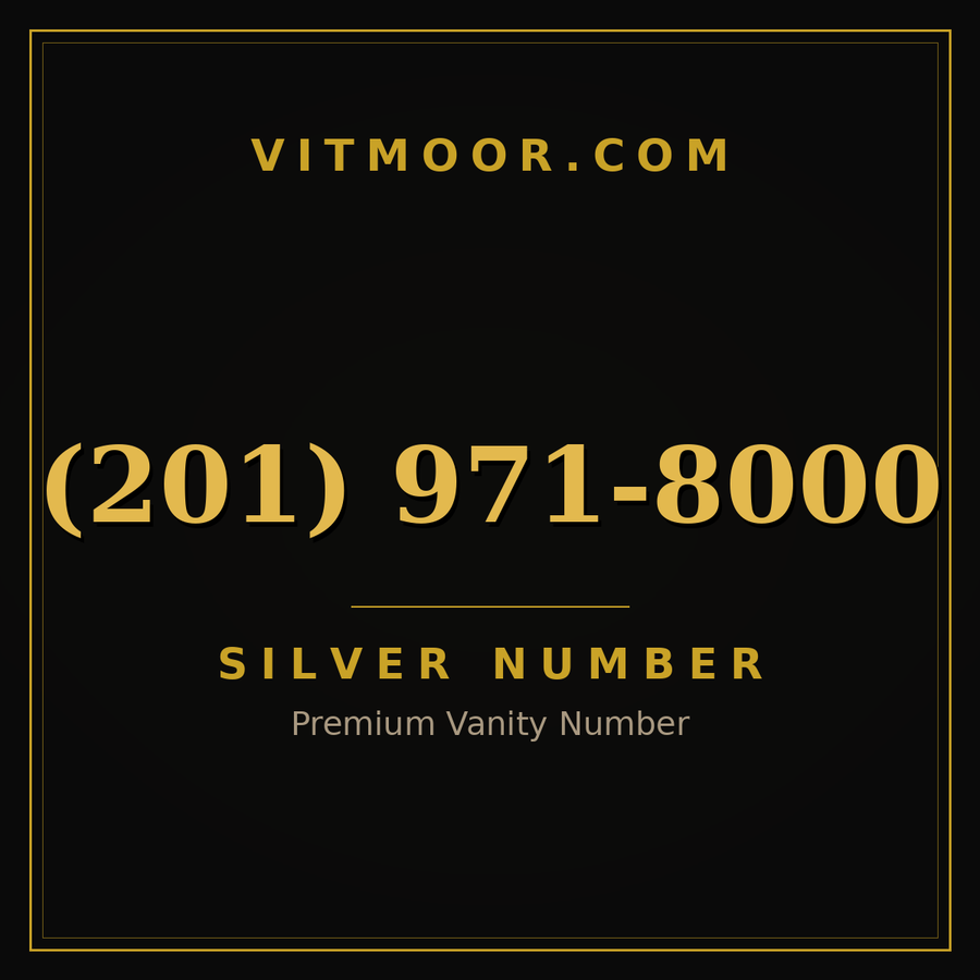 VITMOOR Silver premium number (201) 971-8000