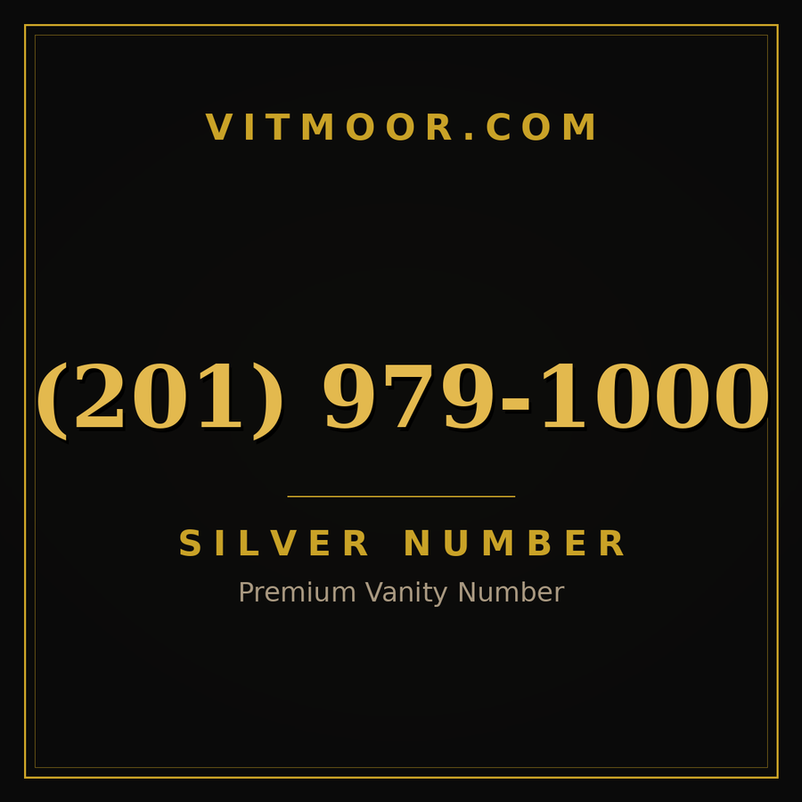 VITMOOR Silver premium number (201) 979-1000