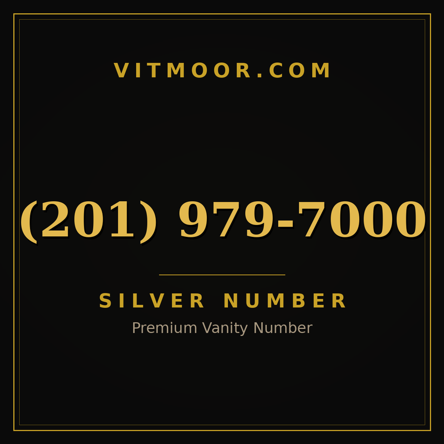 VITMOOR Silver premium number (201) 979-7000