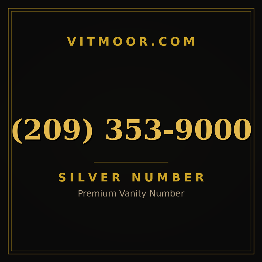 VITMOOR Silver premium number (209) 353-9000