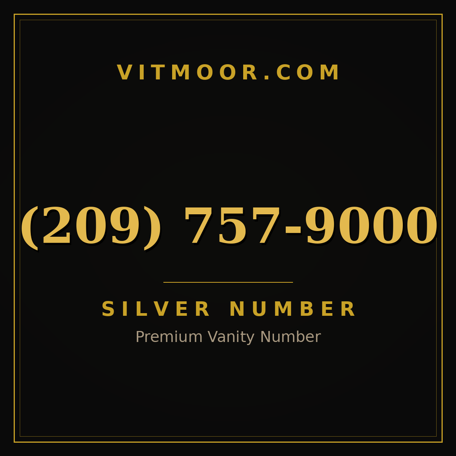 VITMOOR Silver premium number (209) 757-9000